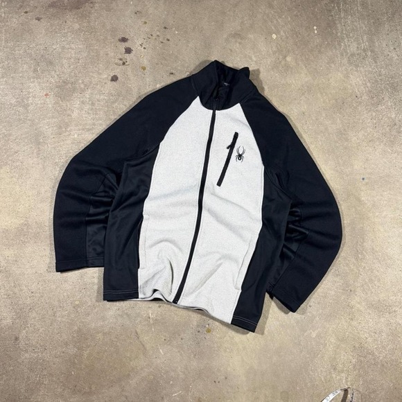 Other - Vintage Y2K black and white spider mfull zip sweatshirt Size L